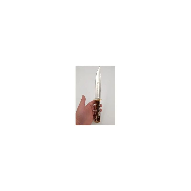 Sport si Outdoor - Camping - Cutite, bricege si accesorii - Cutite si bricege - Cutit vanatoare Columbia 31 cm, maner imitatie os, husa - Infinity.ro