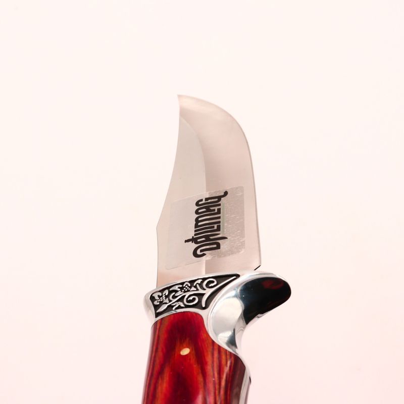 Sport si Outdoor - Camping - Cutite, bricege si accesorii - Cutite si bricege - Cutit Vanatoare din Otel, Maner Lemn si Metal, Husa Material Textil,  30 cm - Infinity.ro