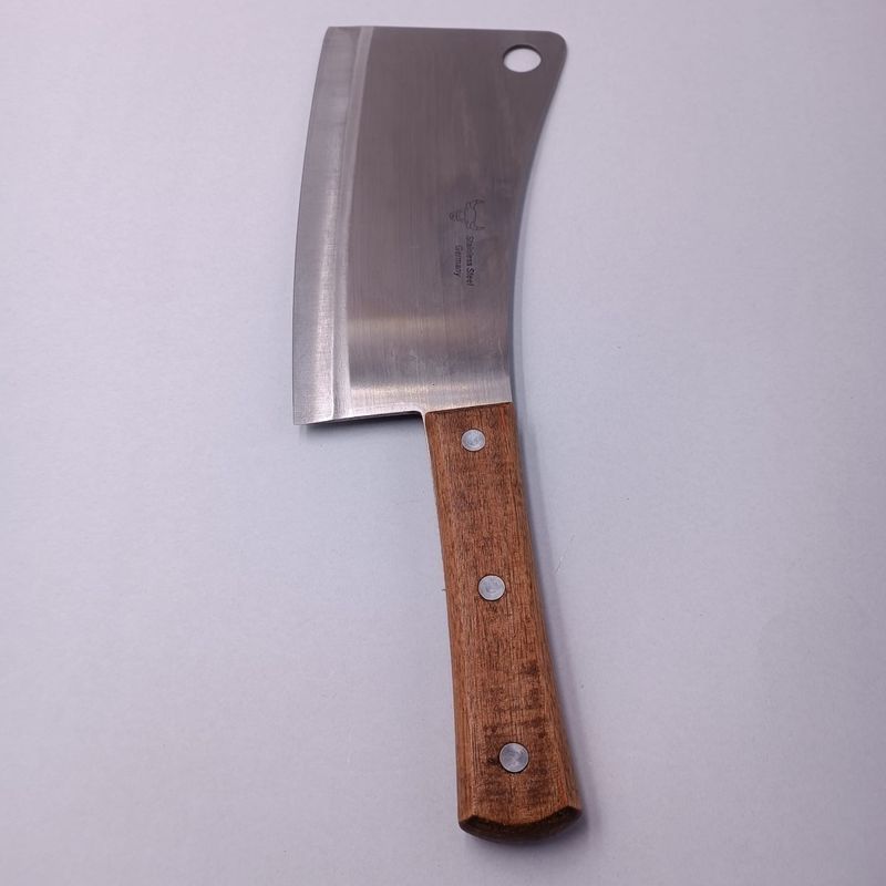 Casa si Gradina - Bucatarie si vesela - Vesela si tacamuri - Cutite si seturi de cutite - Cutit Tip Satar Pentru Transat si Feliat, Lama Curbata, Otel, Maner Lemn, 37 cm - Infinity.ro