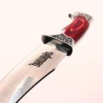 Sport si Outdoor - Camping - Cutite, bricege si accesorii - Cutite si bricege - Cutit Vanatoare din Otel, Maner Lemn si Metal, Husa Material Textil,  30 cm - Infinity.ro