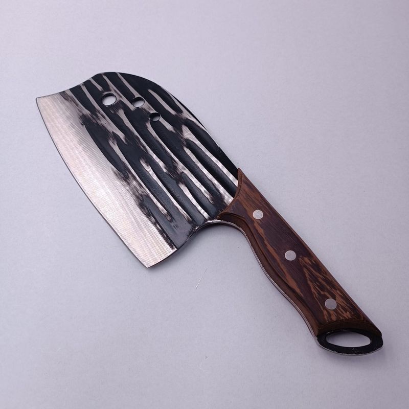Sport si Outdoor - Camping - Cutite, bricege si accesorii - Cutite si bricege - Cutit Satar Pentru Transat si Feliat, Lama Forjata, Maner Lemn, Agatatoare, 29 cm - Infinity.ro