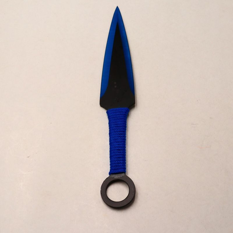 Sport si Outdoor - Camping - Cutite, bricege si accesorii - Cutite si bricege - Cutit Ninja De Aruncat In Copaci, 23 Cm, Albastru - Infinity.ro