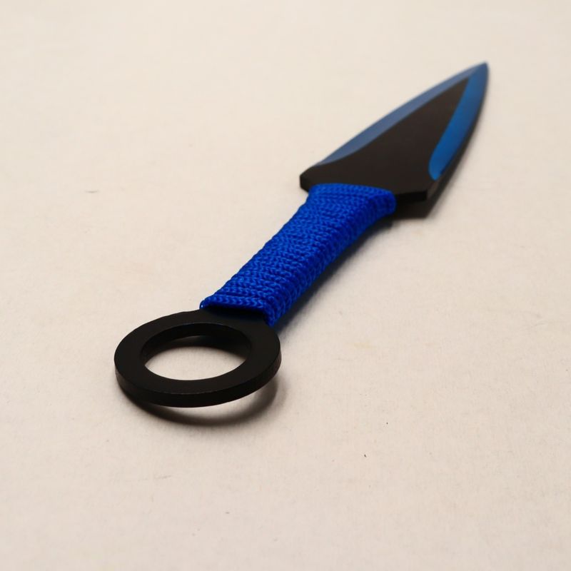 Sport si Outdoor - Camping - Cutite, bricege si accesorii - Cutite si bricege - Cutit Ninja De Aruncat In Copaci, 23 Cm, Albastru - Infinity.ro