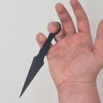 Sport si Outdoor - Camping - Cutite, bricege si accesorii - Cutite si bricege - Cutit ninja de aruncat la tinta, negru, simplu - Infinity.ro