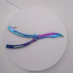 Sport si Outdoor - Camping - Cutite, bricege si accesorii - Cutite si bricege - Cutit fluture, Butterfly, model dinamic, curbat, fade, 23 cm - Infinity.ro