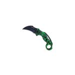 Sport si Outdoor - Camping - Cutite, bricege si accesorii - Cutite si bricege - Cutit Karambit Columbia celtic skull verde claw knife - Infinity.ro