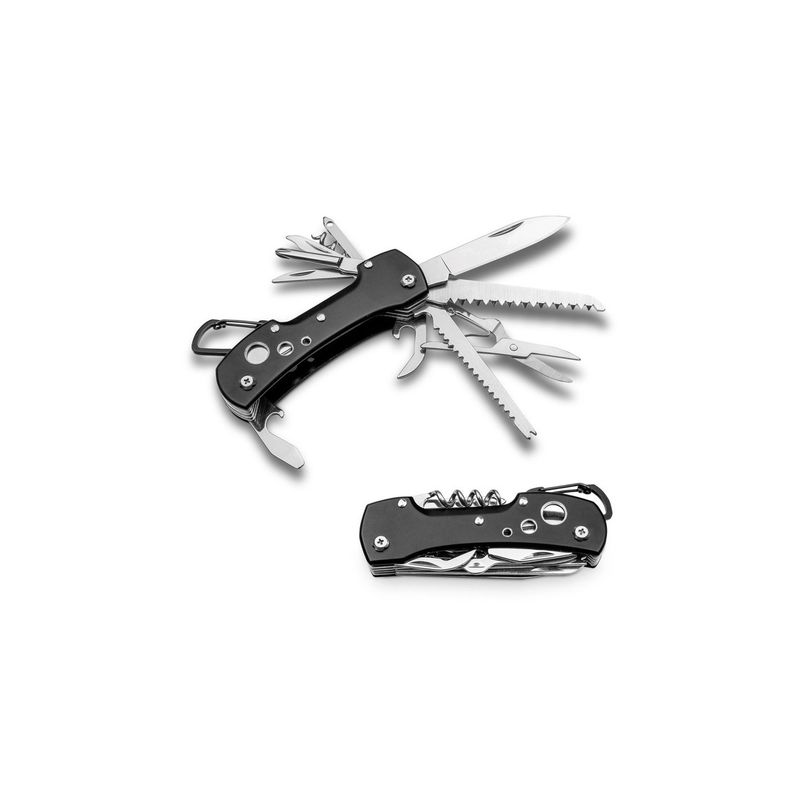 Sport si Outdoor - Camping - Cutite, bricege si accesorii - Cutite si bricege - Cutit multifunctional de buzunar din otel inoxidabil, 12 functii, 89 x 16 x 32 mm - Infinity.ro