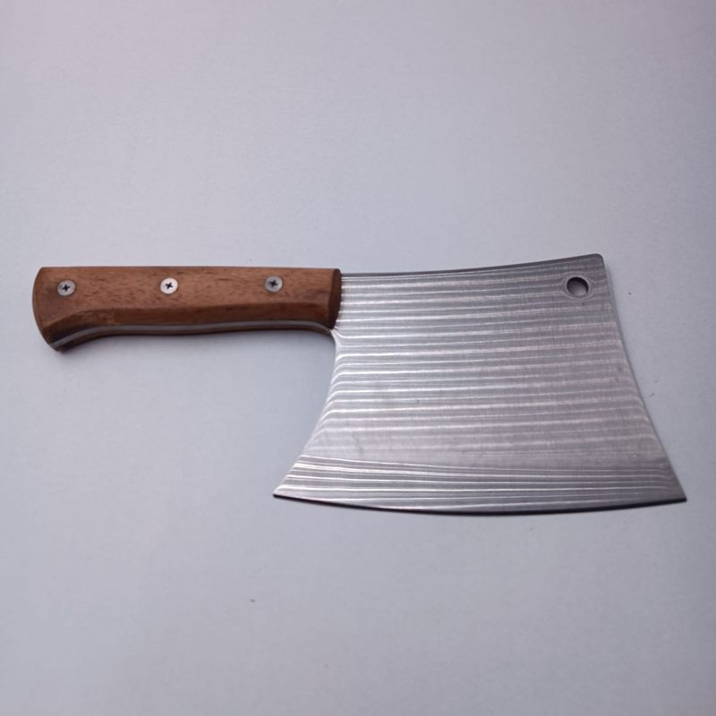 Sport si Outdoor - Camping - Cutite, bricege si accesorii - Cutite si bricege - Cutit Forjat Pentru Macelarie, Satar, Agatatoare, Otel, Maner Lemn, 32 cm - Infinity.ro