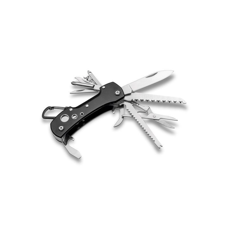 Sport si Outdoor - Camping - Cutite, bricege si accesorii - Cutite si bricege - Cutit multifunctional de buzunar din otel inoxidabil, 12 functii, 89 x 16 x 32 mm - Infinity.ro