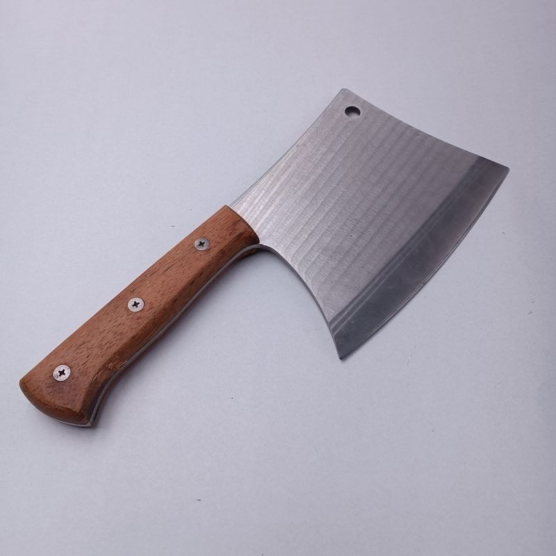 Sport si Outdoor - Camping - Cutite, bricege si accesorii - Cutite si bricege - Cutit Forjat Pentru Macelarie, Satar, Agatatoare, Otel, Maner Lemn, 32 cm - Infinity.ro