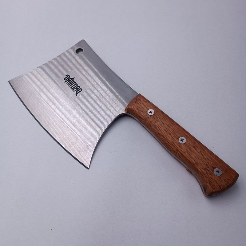 Sport si Outdoor - Camping - Cutite, bricege si accesorii - Cutite si bricege - Cutit Forjat Pentru Macelarie, Satar, Agatatoare, Otel, Maner Lemn, 32 cm - Infinity.ro