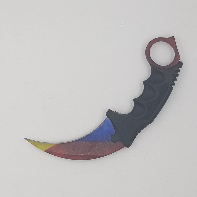 Sport si Outdoor - Camping - Cutite, bricege si accesorii - Cutite si bricege - Cutit Karambit steel cu teaca si snur de agatat, multicolor - Infinity.ro