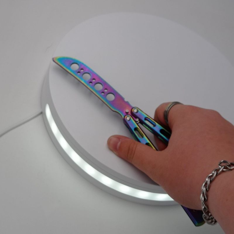 Sport si Outdoor - Camping - Cutite, bricege si accesorii - Cutite si bricege - Cutit fluture, Butterfly,  fara tais, model dinamic, fade, 26 cm - Infinity.ro