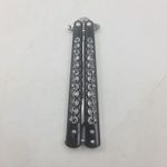 Sport si Outdoor - Camping - Cutite, bricege si accesorii - Cutite si bricege - Cutit Fluture, Model Cap de Mort, Cu Tais, Negru - Infinity.ro