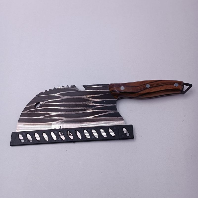 Sport si Outdoor - Camping - Cutite, bricege si accesorii - Cutite si bricege - Cutit Forjat Pentru Macelarie, Satar,  Protectie Lama, Husa, Agatatoare, 31 cm - Infinity.ro