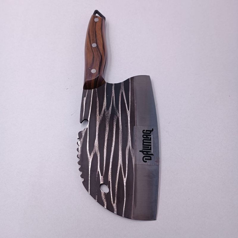 Sport si Outdoor - Camping - Cutite, bricege si accesorii - Cutite si bricege - Cutit Forjat Pentru Macelarie, Satar,  Protectie Lama, Husa, Agatatoare, 31 cm - Infinity.ro