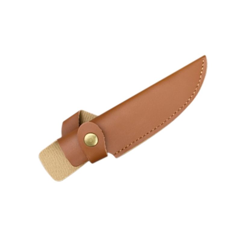 Sport si Outdoor - Camping - Cutite, bricege si accesorii - Cutite si bricege - Cutit Maner Os , Din Otel, Husa De Piele, Maro, 21 cm - Infinity.ro