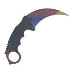 Sport si Outdoor - Camping - Cutite, bricege si accesorii - Cutite si bricege - Cutit Karambit steel cu teaca si snur de agatat, multicolor - Infinity.ro