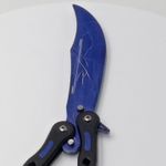 Sport si Outdoor - Camping - Cutite, bricege si accesorii - Cutite si bricege - Cutit fluture, Butterfly,  fara tais, model fulger, curbat, 26 cm - Infinity.ro