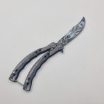 Sport si Outdoor - Camping - Cutite, bricege si accesorii - Cutite si bricege - Cutit Fluture Fara Tais Pentru Antrenament, Model Lup, 24 cm - Infinity.ro