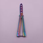 Sport si Outdoor - Camping - Cutite, bricege si accesorii - Cutite si bricege - Cutit Fluture Pentru Antrenament, Model Crocodil, Fade, 22 cm - Infinity.ro