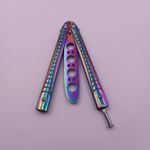 Sport si Outdoor - Camping - Cutite, bricege si accesorii - Cutite si bricege - Cutit Fluture Pentru Antrenament, Model Crocodil, Fade, 22 cm - Infinity.ro