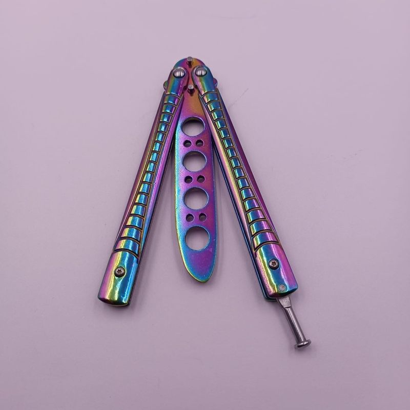 Sport si Outdoor - Camping - Cutite, bricege si accesorii - Cutite si bricege - Cutit Fluture Pentru Antrenament, Model Crocodil, Fade, 22 cm - Infinity.ro