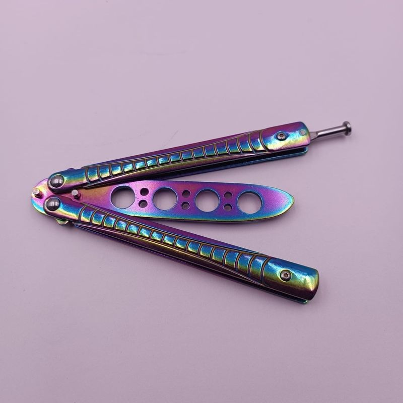 Sport si Outdoor - Camping - Cutite, bricege si accesorii - Cutite si bricege - Cutit Fluture Pentru Antrenament, Model Crocodil, Fade, 22 cm - Infinity.ro