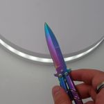 Sport si Outdoor - Camping - Cutite, bricege si accesorii - Cutite si bricege - Cutit fluture, Butterfly,  cu tais, model dinamic, fade, 16 cm - Infinity.ro