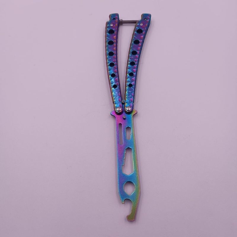 Sport si Outdoor - Camping - Cutite, bricege si accesorii - Cutite si bricege - Cutit Fluture Pentru Antrenament, Curbat, Fade, Desfacator, 23 cm - Infinity.ro