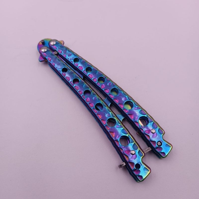 Sport si Outdoor - Camping - Cutite, bricege si accesorii - Cutite si bricege - Cutit Fluture Pentru Antrenament, Curbat, Fade, Desfacator, 23 cm - Infinity.ro