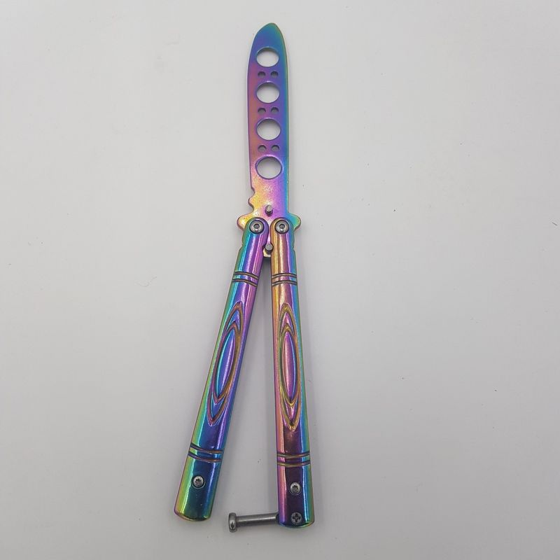 Sport si Outdoor - Camping - Cutite, bricege si accesorii - Cutite si bricege - Cutit fluture antrenament, Butterfly, Balisong, fade - Infinity.ro