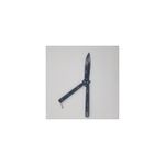 Sport si Outdoor - Camping - Cutite, bricege si accesorii - Cutite si bricege - Cutit fluture briceag negru cercuri decupate n2 - Infinity.ro