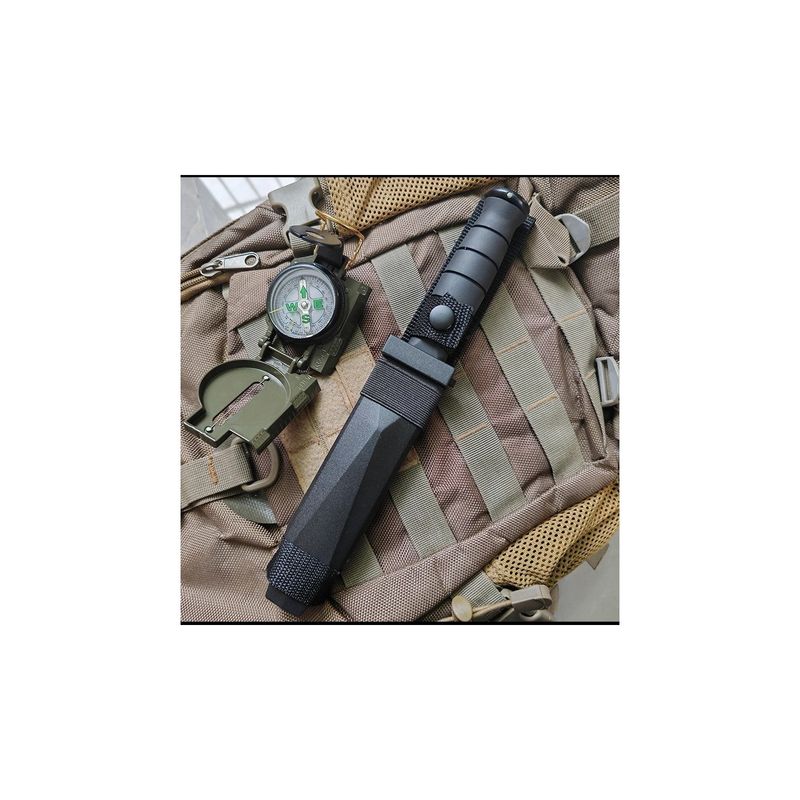 Sport si Outdoor - Camping - Cutite, bricege si accesorii - Cutite si bricege - Cutit De Vanatoare, Husa De Plastic Neagra, Prindere Curea, 25.5 cm - Infinity.ro