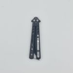 Sport si Outdoor - Camping - Cutite, bricege si accesorii - Cutite si bricege - Cutit fluture Butterfly, Balisong  21 cm, negru, cu Tais, model dinamic - Infinity.ro