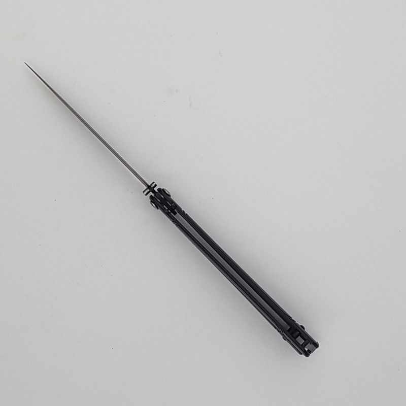 Sport si Outdoor - Camping - Cutite, bricege si accesorii - Cutite si bricege - Cutit fluture Butterfly, Balisong  21.5 cm, negru, 2 paranteze - Infinity.ro