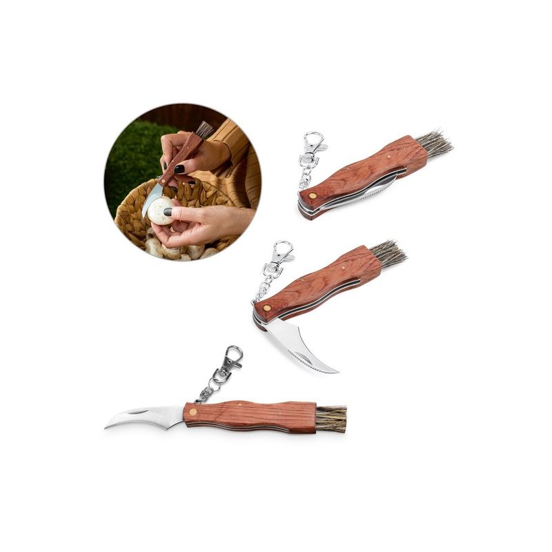 Sport si Outdoor - Camping - Cutite, bricege si accesorii - Cutite si bricege - Cutit de buzunar din otel inoxidabil si lemn, 115 x 13 x 26 mm - Infinity.ro