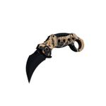 Sport si Outdoor - Camping - Cutite, bricege si accesorii - Cutite si bricege - Cutit Briceag Karambit Columbia, Deschidere Manuala, Maro, 18 Cm - Infinity.ro