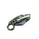 Sport si Outdoor - Camping - Cutite, bricege si accesorii - Cutite si bricege - Cutit Briceag Karambit Columbia, Deschidere Manuala, Verde, 18 Cm - Infinity.ro