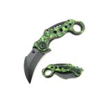 Sport si Outdoor - Camping - Cutite, bricege si accesorii - Cutite si bricege - Cutit Briceag Karambit Columbia, Deschidere Manuala, Verde, 18 Cm - Infinity.ro