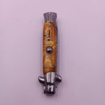 Sport si Outdoor - Camping - Cutite, bricege si accesorii - Cutite si bricege - Cutit Automat pe Buton, Maner Marmura, Otel, Husa, 22 cm - Infinity.ro