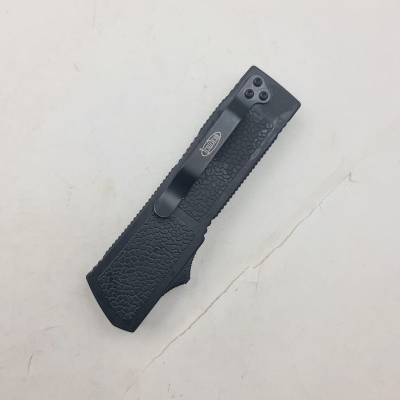 Sport si Outdoor - Camping - Cutite, bricege si accesorii - Cutite si bricege - Cutit Automat pe Buton, Dispozitiv Spart Geam, Sistem Prindere Curea, Negru, 20 cm - Infinity.ro