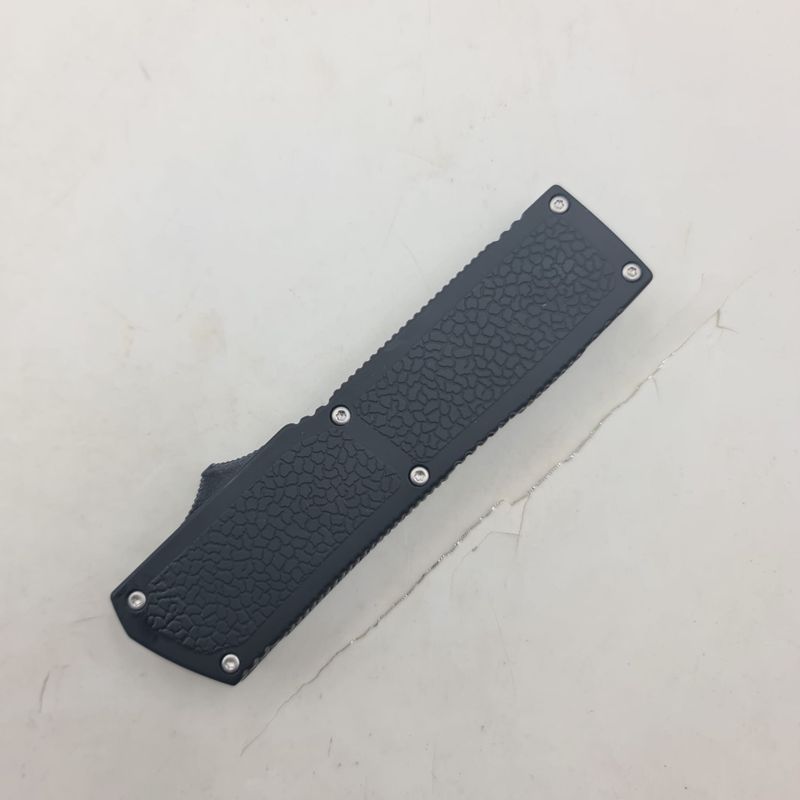 Sport si Outdoor - Camping - Cutite, bricege si accesorii - Cutite si bricege - Cutit Automat pe Buton, Dispozitiv Spart Geam, Sistem Prindere Curea, Negru, 20 cm - Infinity.ro