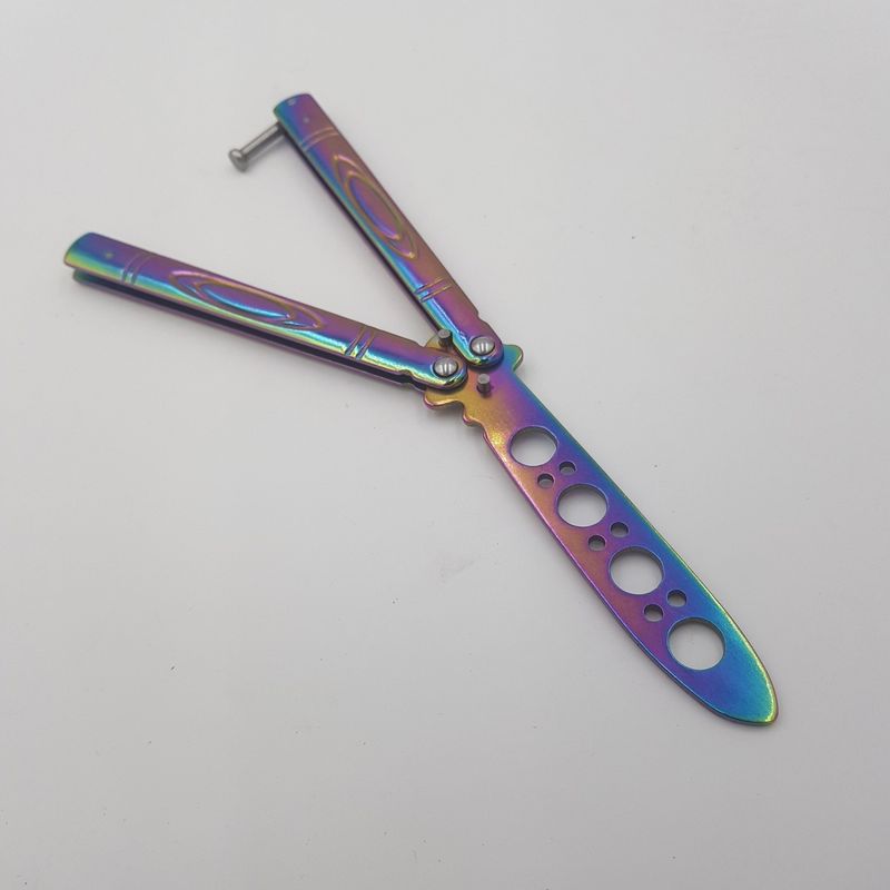 Sport si Outdoor - Camping - Cutite, bricege si accesorii - Cutite si bricege - Cutit antrenament fluture butterfly, fade cameleon, fara  tais, 21 cm, M3 - Infinity.ro