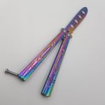 Sport si Outdoor - Camping - Cutite, bricege si accesorii - Cutite si bricege - Cutit antrenament fluture butterfly, fade cameleon, fara  tais, 21 cm, M3 - Infinity.ro