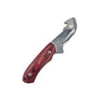 Sport si Outdoor - Camping - Cutite, bricege si accesorii - Cutite si bricege - Cutit Ac de Peste, Maner Lemn, Husa Material Textil, 21 cm - Infinity.ro