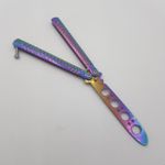 Sport si Outdoor - Camping - Cutite, bricege si accesorii - Cutite si bricege - Cutit antrenament fluture butterfly, fade cameleon, fara  tais, 21 cm, M2 - Infinity.ro