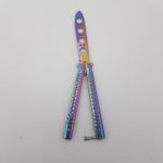 Sport si Outdoor - Camping - Cutite, bricege si accesorii - Cutite si bricege - Cutit antrenament fluture butterfly, fade cameleon, fara  tais, 21 cm, M2 - Infinity.ro