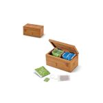 Casa si Gradina - Bucatarie si vesela - Vase pentru gatit - Accesorii ceai - Cutie de ceai din bambus cu 2 compartimente si inchidere magnetica - Infinity.ro