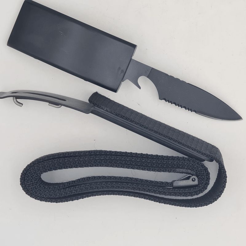 Sport si Outdoor - Camping - Cutite, bricege si accesorii - Cutite si bricege - Curea Briceag Lama Ascunsa, Negru, 136 cm - Infinity.ro